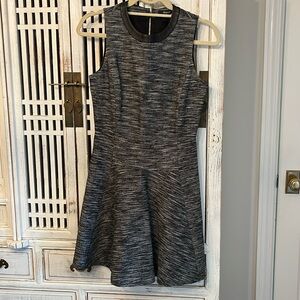 Madewell dress with leather trim